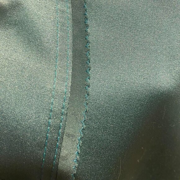 Zac Posen Vintage Green Silk Midi Dress in Size 4 - Picture 7 of 8